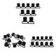 thumbnail image 4 of 30 Uds. Clips Para Tienda De Campa?a, Accesorios, Abrazadera De Gancho Para Tienda De Campa?a Al Aire Libre, Negro, 2,5 Cm, 4 of 4