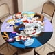 thumbnail image 5 of El mundo de Bobby-theme Fitted Round Tablecloths Elastic Edged Table Covers Waterproof Table Cloth for Kitchen Holiday Party Tables Decor 120cm, 5 of 6