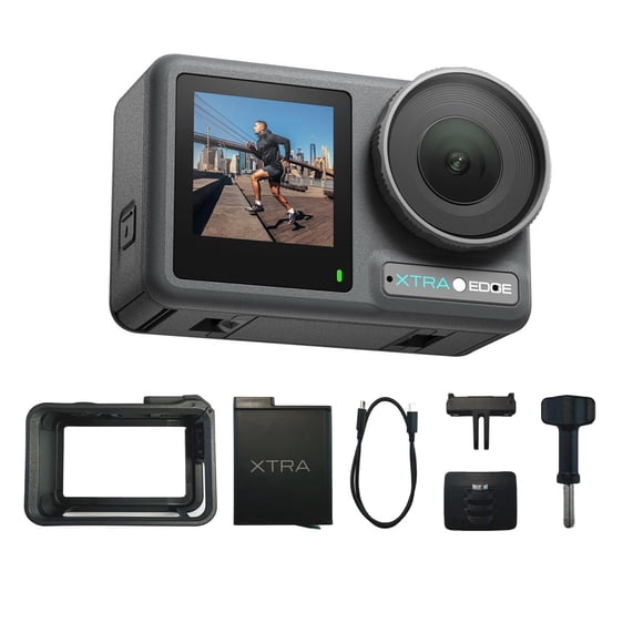 Cámara de Acción Xtra Edge 4K, Sensor 1/1.3", Sumergible 16 m
