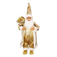 Magideal - Linda Figura De Papá Noel De Pie, Decoración De Navidad, Exquisita Figura Tradicional De Papá Noel, Adornos, Muñeca De Papá Noel De Navidad Encantador , L L