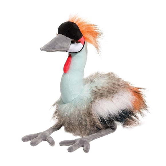 Peluche Douglas Nia, grulla con corona africana, 33 cm