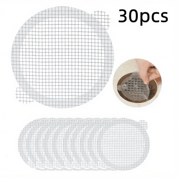 10pcs/30pcs Disposable Hair Floor Drain Pasted With Kitchen Anti-clogging Filter Screen Bathroom Hair Filter Sticker