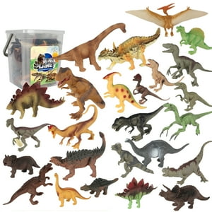 Genérico - Pack 50 Dinosaurios Juguete Balde Mundo Prehistórico