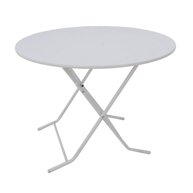 Agm - Mesa Plegable Redonda 1mt. Blanca Comodidad Y Resistencia