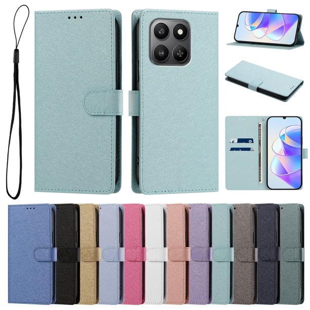 Cartera para Honor X7D con Soporte y Correa, Verde Menta