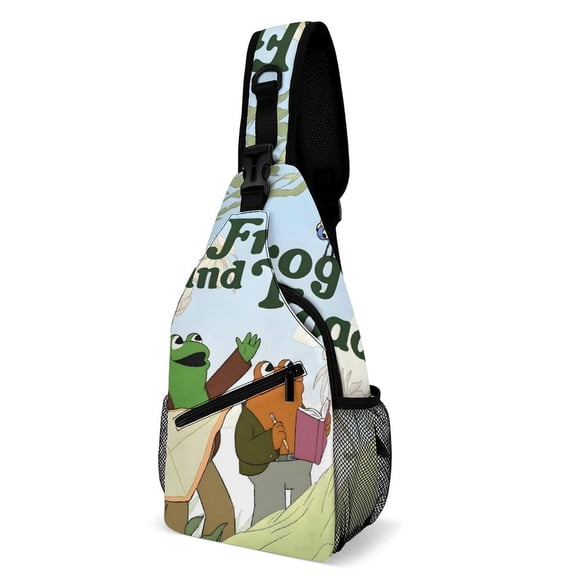 Rana y Sapo Riñonera Bandolera con Estampado Integral para Hombres y Mujeres, Bolso Cruzado Gráfico de Tendencia, Mochila de Hombro Streetwear para Ciclismo y Deportes, Riñonera Versátil Casual