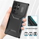 thumbnail image 3 of Funda Resistente para Samsung Galaxy S24 Ultra con Tapa Deslizante y Protección Militar Negro, 3 of 6