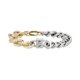 thumbnail image 1 of Pulsera A|X ARMANI EXCHANGE de acero inoxidable bicolor para hombre, 1 of 5