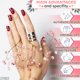 thumbnail image 4 of Adornos para uñas ZOKLU cruz 100 piezas de metal y acrílico para nail art, 4 of 9