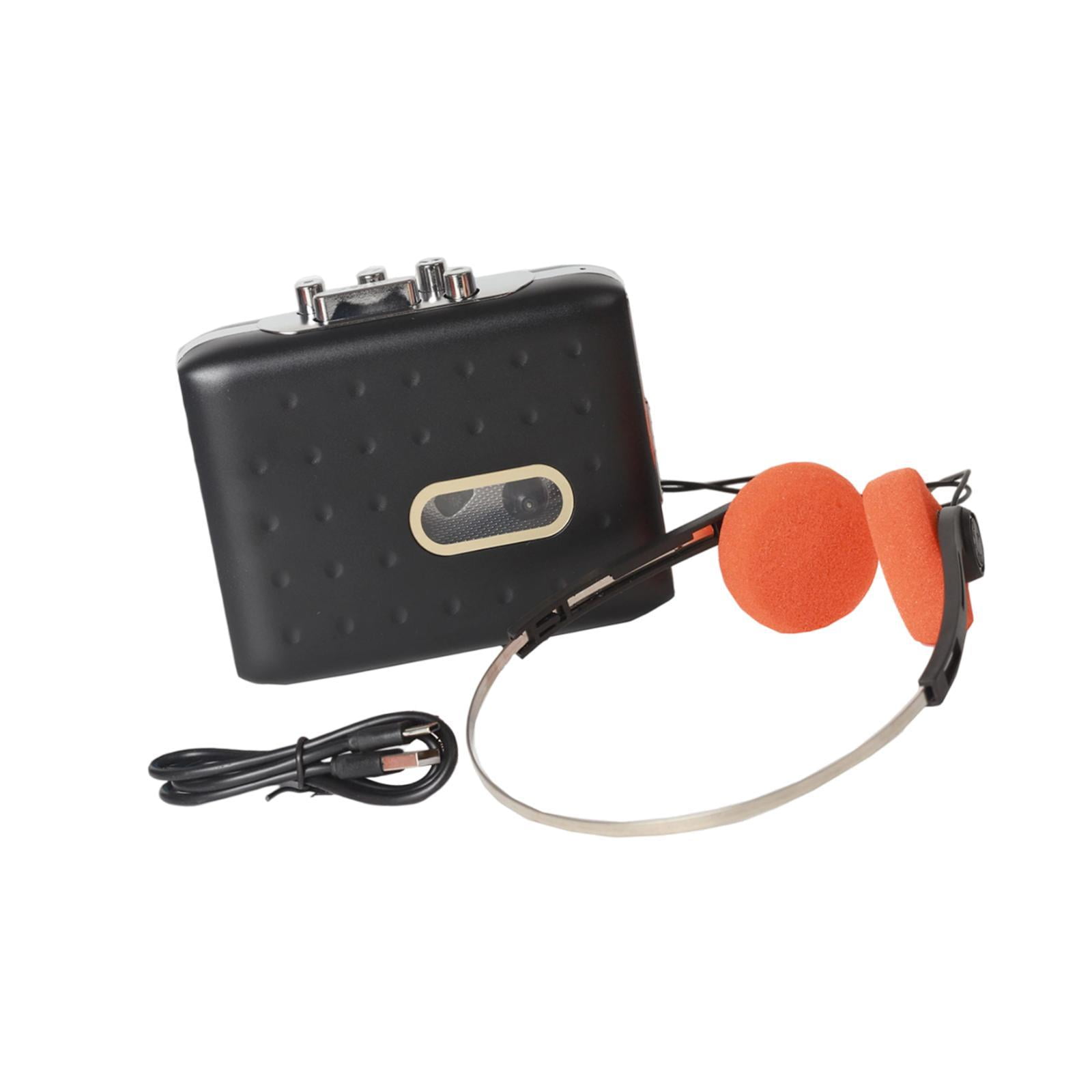 Bothyi - Reproductor De Casetes Ligero, Compacto Y Portátil Para Viajes Al Aire Libre, Color Negro