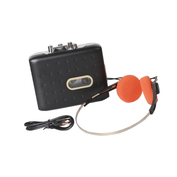Reproductor De Casetes Ligero, Compacto Y Portátil Para Viajes Al Aire Libre, Color Negro