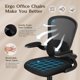 thumbnail image 3 of Silla de escritorio FelixKing ergonómica de malla lumbar ajustable, 3 of 8