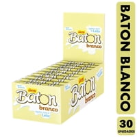 Garoto - Baton De Chocolate Macizo Blanco (Caja Con 30 Unidades)