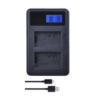 Genérico - Batería Np-Fh50 + Cargador Doble Bc-Vh1 Alternativo Sony