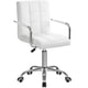 thumbnail image 2 of Silla de oficina Furmax Vanity con ruedas de piel sintética blanca, 2 of 8