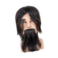 Magideal - Maniquí Masculino Con Barba, Modelo De Cosmetología Para Entrenamiento. Estilo D