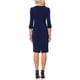 thumbnail image 3 of INSPIRE CHIC Vestido Vintage de Halloween para Mujer, Vestido de Trabajo de Manga 3/4, Azul Oscuro XL, 3 of 6
