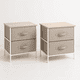 thumbnail image 1 of Pack de 2 Veladores con Cajones de Tela - Gris, 1 of 4
