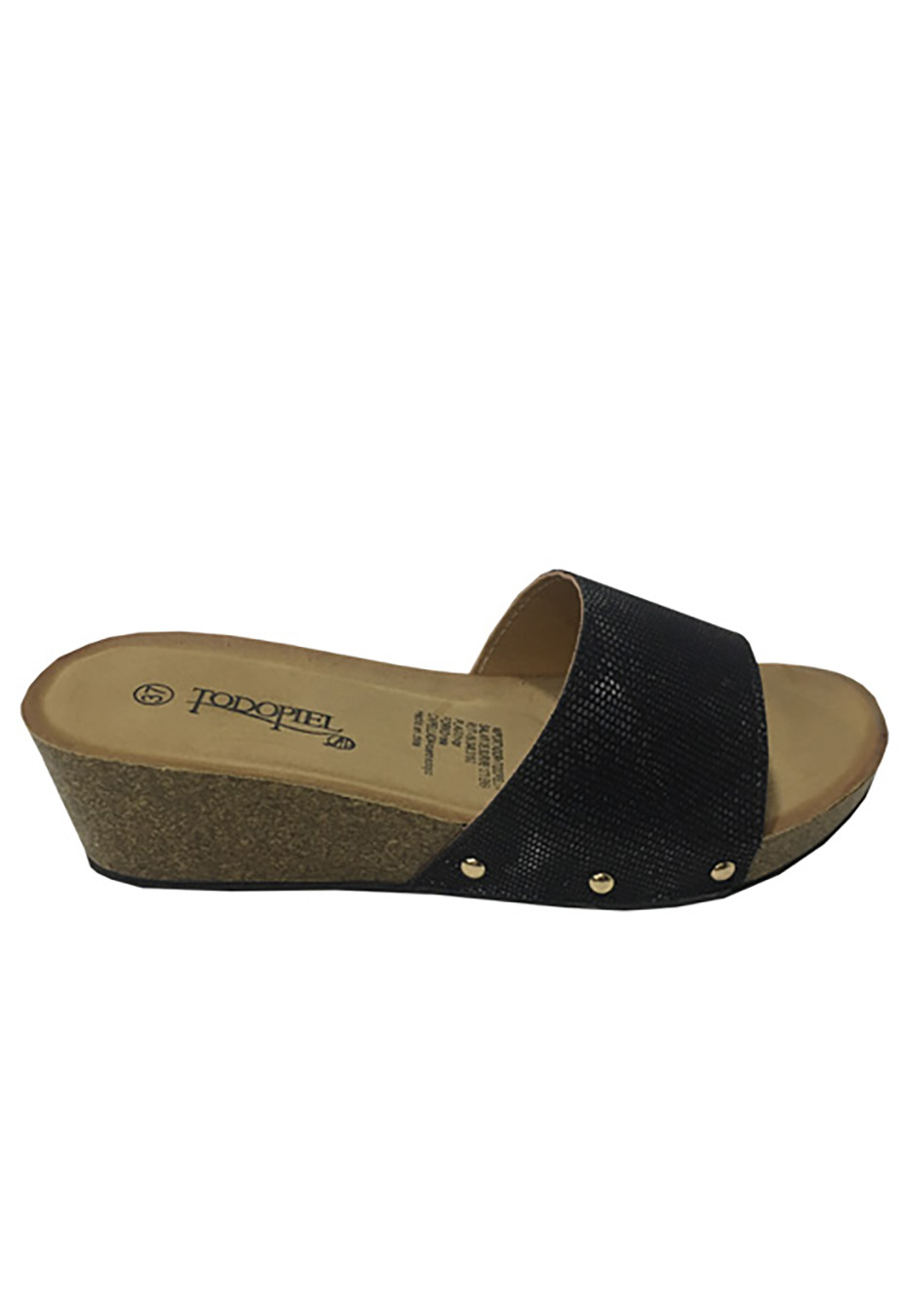 Todopiel - Sandalia Ecocuero Zax34 Negro