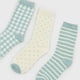 thumbnail image 4 of Calcetines Mujer Tripack Largos Mix Celeste Corona, 4 of 4