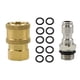 thumbnail image 1 of Conectores De Manguera De Latón De 1/4 Pulgadas Adaptadores Mangueras De Riego Accesorios 5000 PSI, 1 of 5