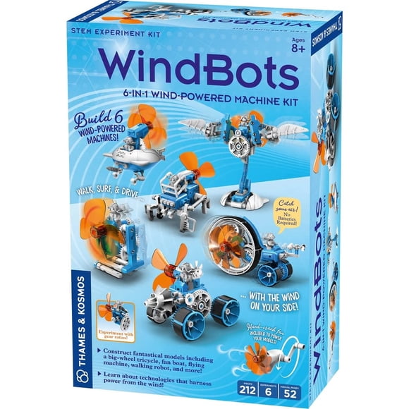 Kit STEM de ingeniería Thames & Kosmos WindBots 6 en 1