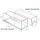 thumbnail image 3 of Organizador Storage Drawers Sorbus, pequeño, transparente, de plástico, paquete de 2, 3 of 7