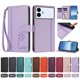 thumbnail image 4 of Funda Cartera Trébol para Samsung Galaxy S26 Edge con Ranuras Tarjetas y Carga Inalámbrica Morado claro, 4 of 6