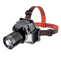 Genérico - Lámpara Minero Recargable Con Sensor Inteligente, 6 Modos De Iluminación, 500M De Alcance, Linternas Tacticas, Ipx46, Ajuste De Brillo Y Enfoque,Linterna Minera Recargable Inductivo Linterna