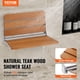 thumbnail image 2 of Asiento de ducha plegable de teca VEVOR montado en la pared 20,9 x 40,6 cm, 2 of 9