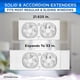 thumbnail image 3 of Ventilador de ventana Comfort Zone CZ329WT 9 con ventiladores giratorios de 180°, 3 of 7