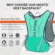 thumbnail image 2 of 1pc Vest Backpack, Lightweight Vest Bag Daypack For Hiking Running Cycling For Women Men, 2 of 2