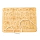 thumbnail image 1 of Tablero De Práctica De Letras De Madera Con Bolígrafo, Tablero De Ejercicio De Doble Cara Para Niños, 1 of 5
