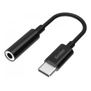 Genius - Adaptador Usb-C A Jack 3,5Mm Acc-C100 Negro