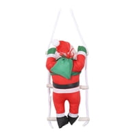 Magideal - Papá Noel Trepando Por Una Escalera De Cuerda, Decoración Navideña Creativa Para Fiestas, Decoración Colgante Para Comedores, Ventanas Y Casas De Camp Papá Noel Individual De 25 Cm