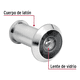 thumbnail image 3 of Ojo mágico para puerta 140°, cromo mate #1, 3 of 3