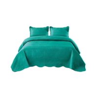 Genérico - Cubrecama Quilt 2 Plazas+2 Fundas Verano Unicolor 13N08