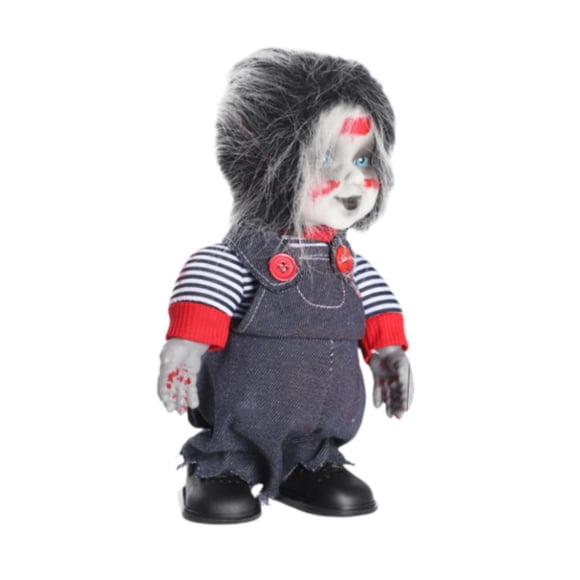 Muñeco Fantasma De Halloween, Decoración Navideña, Juguete De Decoración De Terror Iluminado, Muñeco Aterrador, Niño Gris
