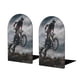 thumbnail image 1 of Motocross Sucio: Moto de Tierra Sujetalibros decorativos temáticos, tope para estantería con base antideslizante, uso dual para hogar y oficina - 2 piezas, 1 of 6