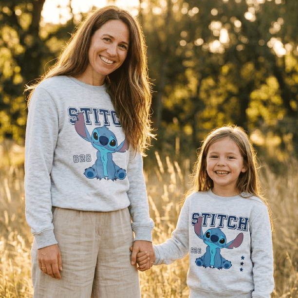Polerón Cerrado Mujer Lilo & Stitch Gris Disney