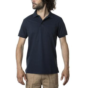 Polera Piqué Lisa azul 3XL