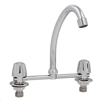 Genericio - Llave Combinación Lavaplato Täumm Antonella Acabado Brillante Color Plateado