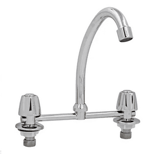 Genérico - Llave Combinación Lavaplato Täumm Antonella Acabado Brillante Color Plateado