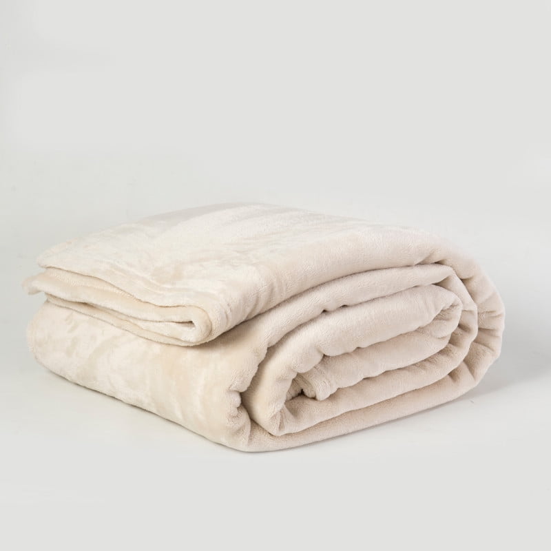 Frazada Flannel Linea Hotel 2 Plazas Crudo