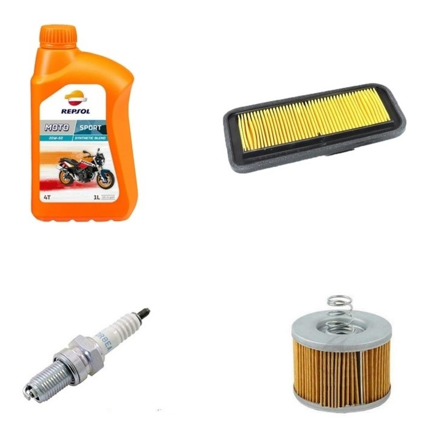 Repsol - Kit Mantencion Para Moto Yamaha Fz16 / Fzn 150 / Fz 2.0 Negro