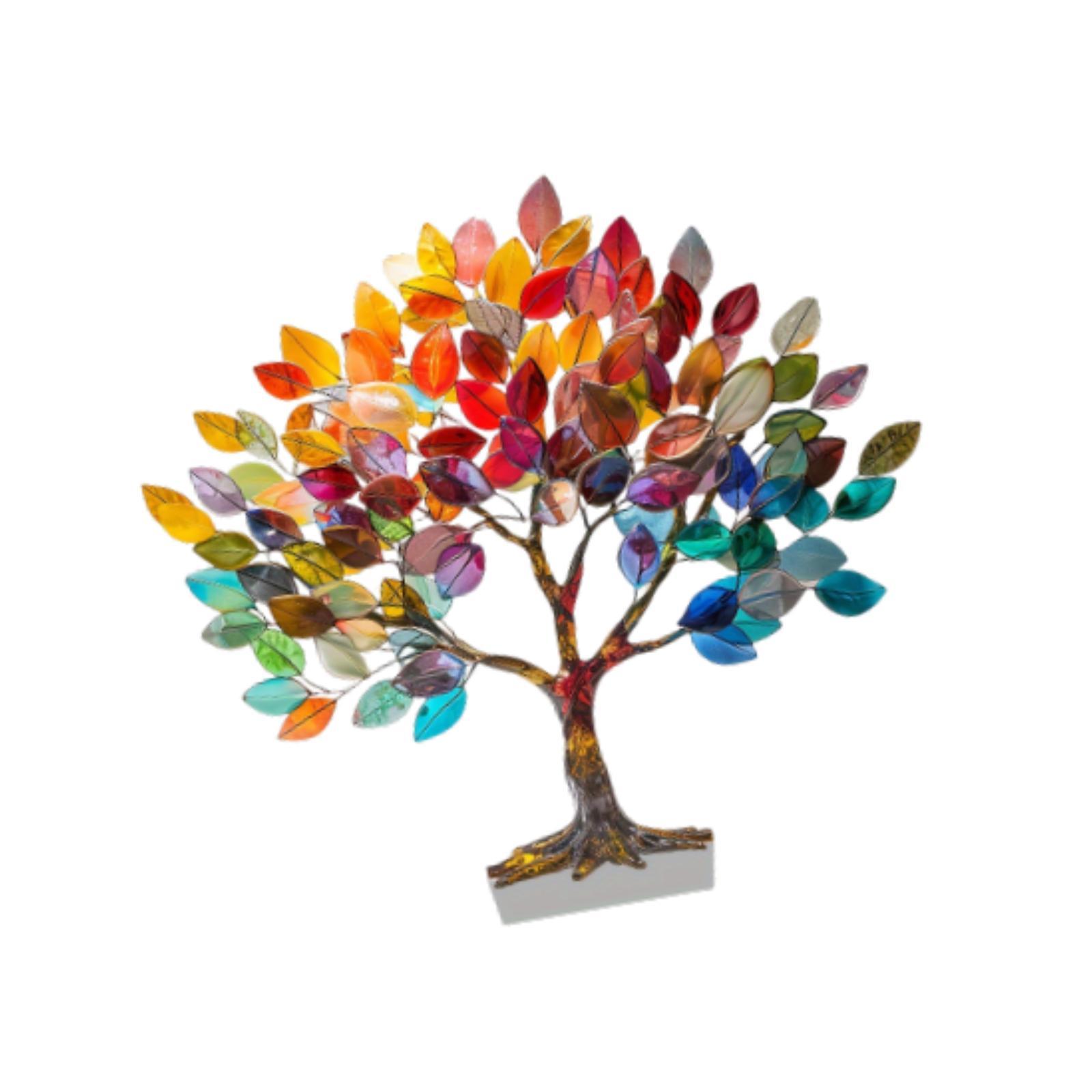 Magideal - Acrílico Decorativo Con Diseño Plano 2D Figura De De La Vida Adorno Para Mesa Con Hojas Material Acrílico Moderno Adecuado Para Regalos