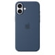 thumbnail image 4 of Funda para teléfono Apple iPhone 16 Plus de silicona con MagSafe, color mezclilla, 4 of 4
