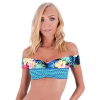 Samia - Bikini Con Hombros Descubiertos Est. Verde 16