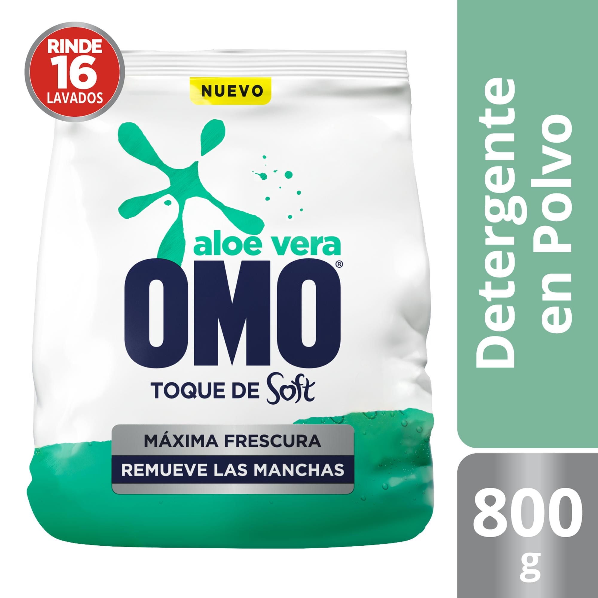 Detergente En Polvo Aloe Vera 800 g OMO
