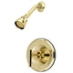 thumbnail image 1 of Grifo de ducha Kingston Brass Manhattan de latón pulido, 1 of 2